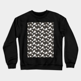 White Cute Bird Print Crewneck Sweatshirt